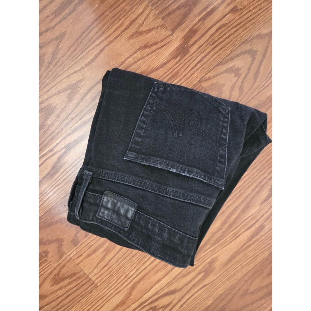 AG Adriano Goldschmied‎ The Beau Slouchy Skinny Distressed Black Jeans 28